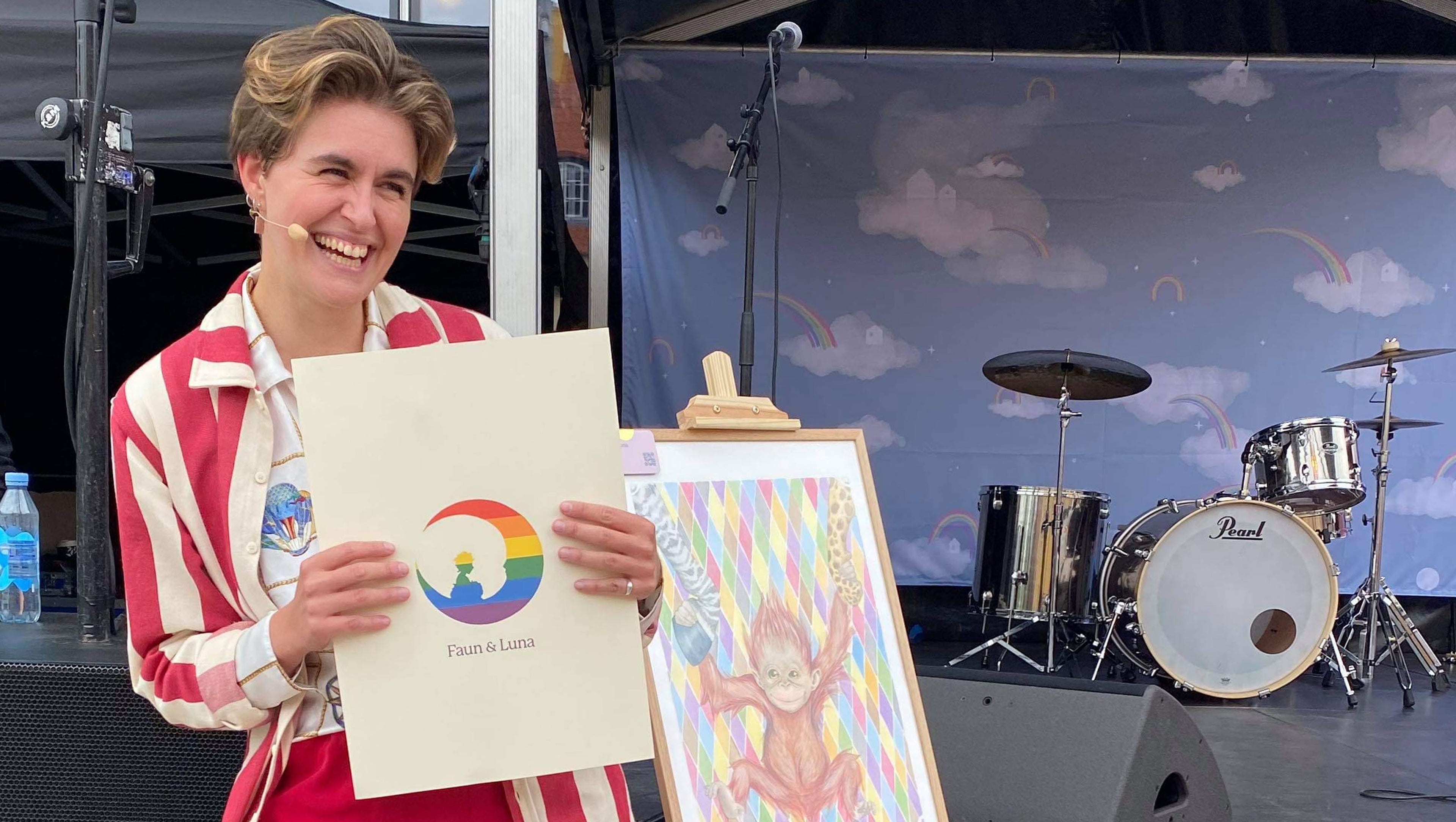 Caterina Pantani til World Pride på BLOX, hvor hun læser højt fra fortællingen Marleys første skoledag
